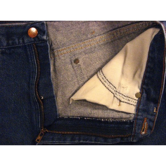 Wrangler Vintage JEAN SHORTS Cut Off W 30 MEASURED Blue Denim Hot Pants - Picture 4 of 8